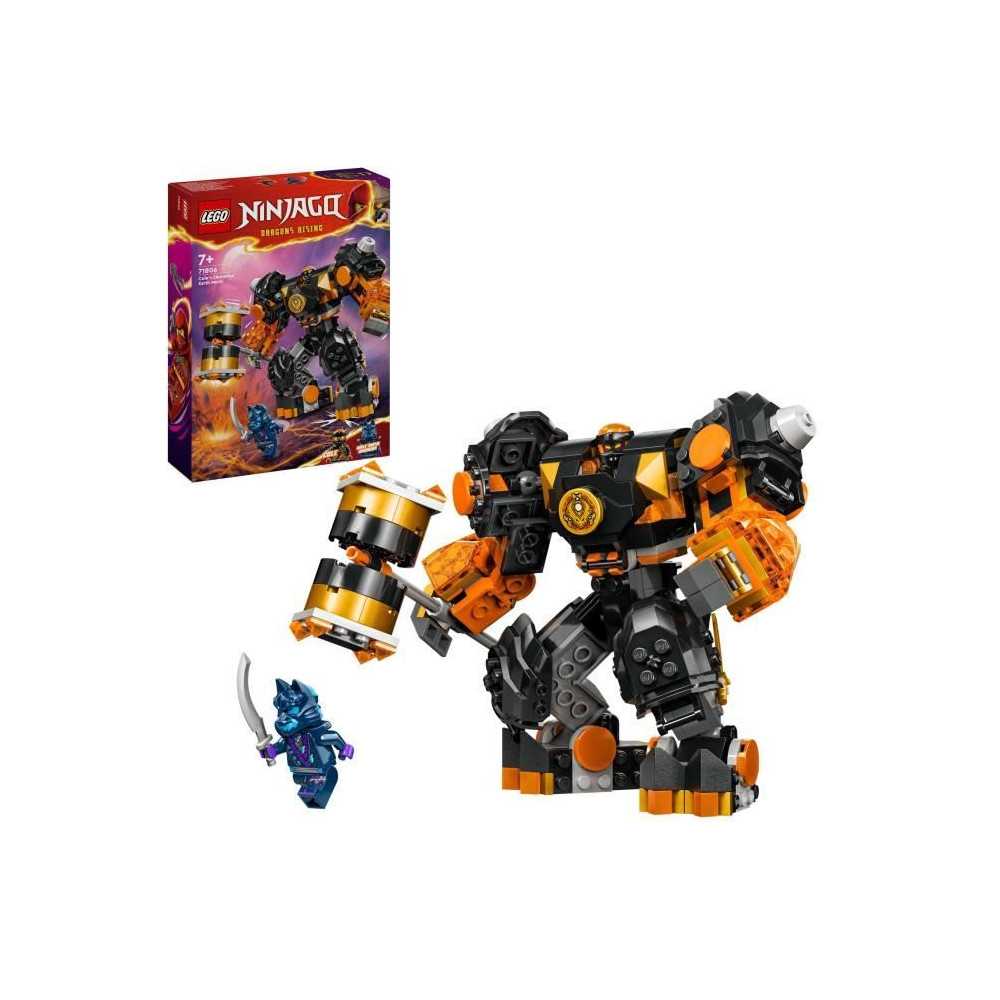 LEGO 71806 NINJAGO Cole's Elemental Robot from Earth, Toy with 2 Chara LEGO 71806 NINJAGO Cole's Elemental Robot from Earth, Toy with 2 Chara