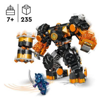 LEGO 71806 NINJAGO Cole's Elemental Robot from Earth, Toy with 2 Chara