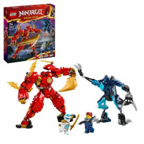 LEGO 71808 NINJAGO Kai's Fire Elemental Robot, Ninja Toy with Customiz