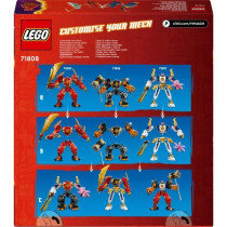 LEGO 71808 NINJAGO Kai's Fire Elemental Robot, Ninja Toy with Customiz