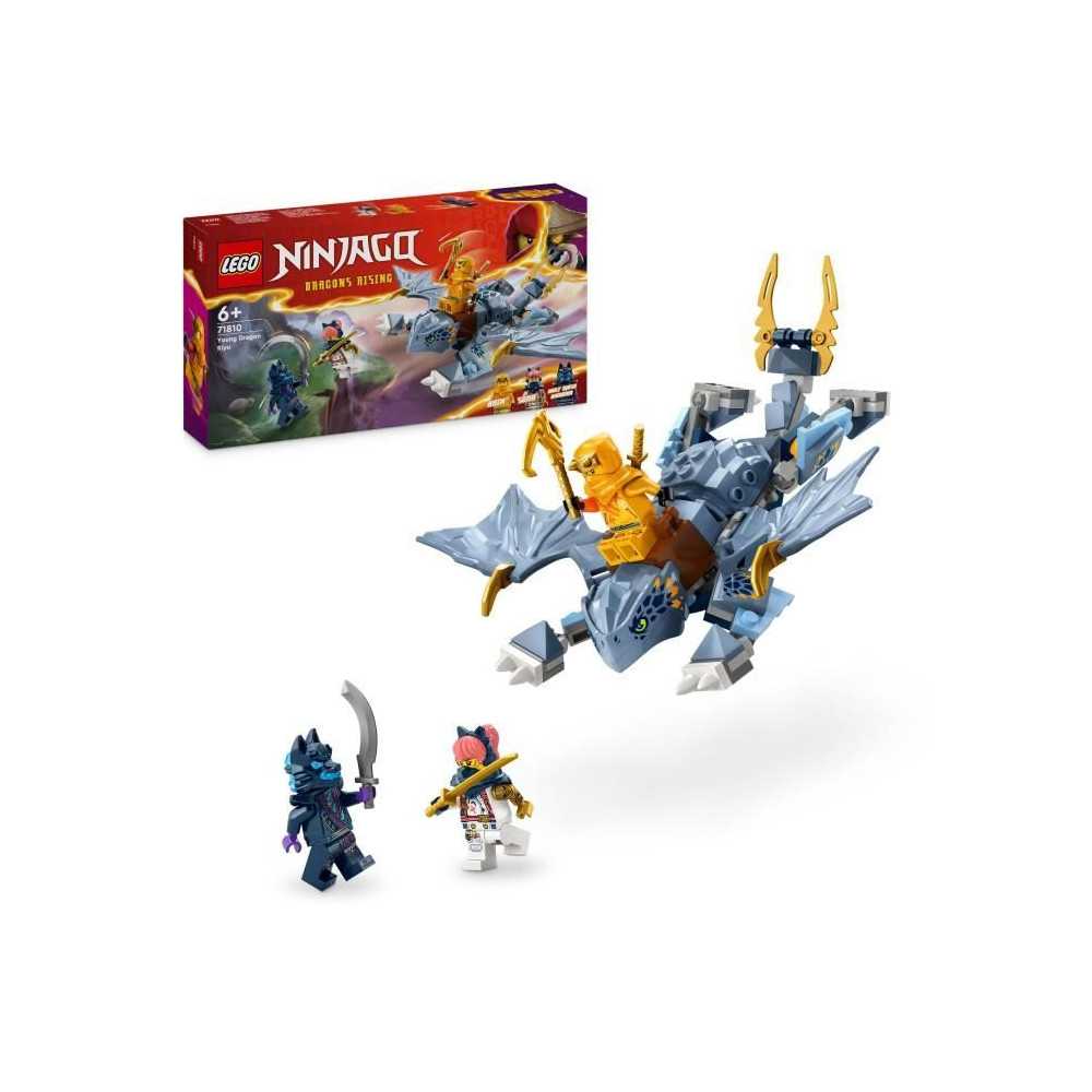 LEGO NINJAGO 71810 The Young Dragon Riyu, Construction Set, 3 Ninja Mi LEGO NINJAGO 71810 The Young Dragon Riyu, Construction Set, 3 Ninja Mi