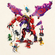 LEGO NINJAGO 71832 Croc-de-tonnerre : le dragon du chaos - Jeu de cons