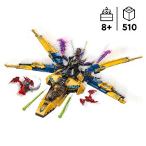 LEGO NINJAGO 71833 Ras and Arin's Super Storm Fighter - Building Game