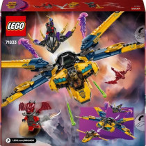 LEGO NINJAGO 71833 Ras and Arin's Super Storm Fighter - Building Game