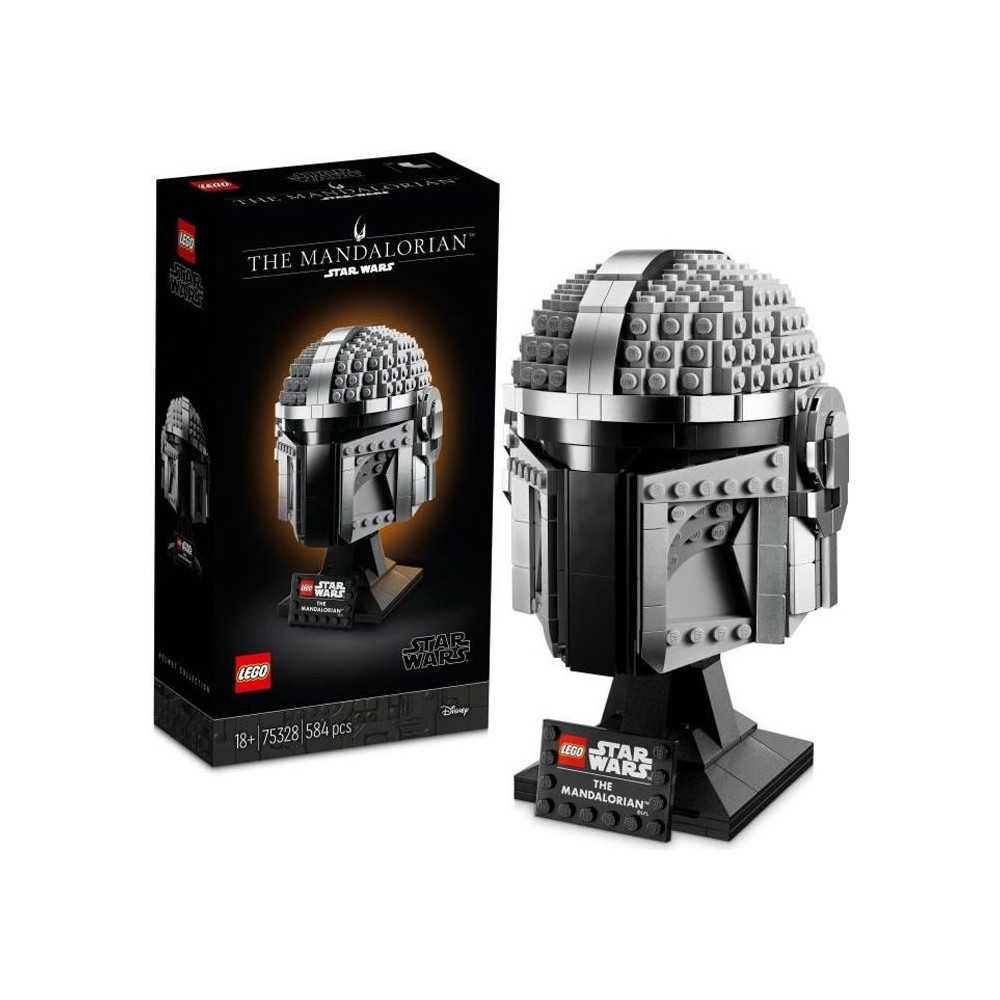 LEGO 75328 Star Wars The Mandalorian Helmet Collectible Model Kit to B