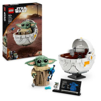 LEGO Star Wars: The Mandalorian 75403 Grogu and his pram - Constructio