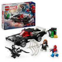 LEGO Marvel 76309 Spider-Man vs. Venom Racer - Building Toy for Ages 7