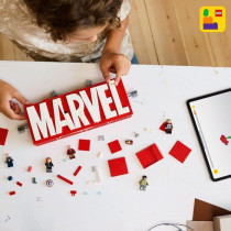 LEGO Marvel 76313 MARVEL Super Heroes Logo - Avengers Building Set for