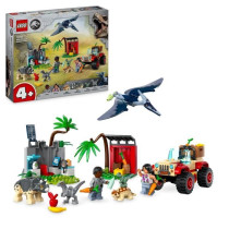 LEGO 76963 Jurassic World Baby Dinosaur Rescue Center, Toy with Tricer