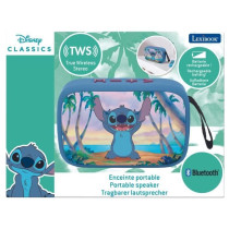 Enceinte Bluetooth portable Stitch avec finition en tissu