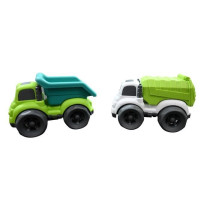 Pack of 2 trucks in wheat fibers, recyclable and biodegradable