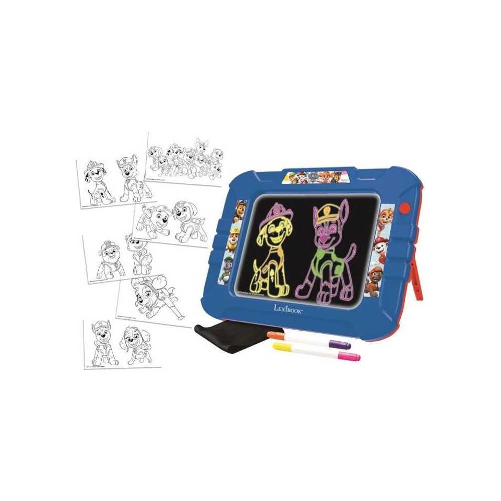 PAT 'PATROUILLE Slate to draw neon light with markers and color models
