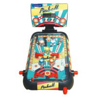 Electronic pinball machine with light and sound effects