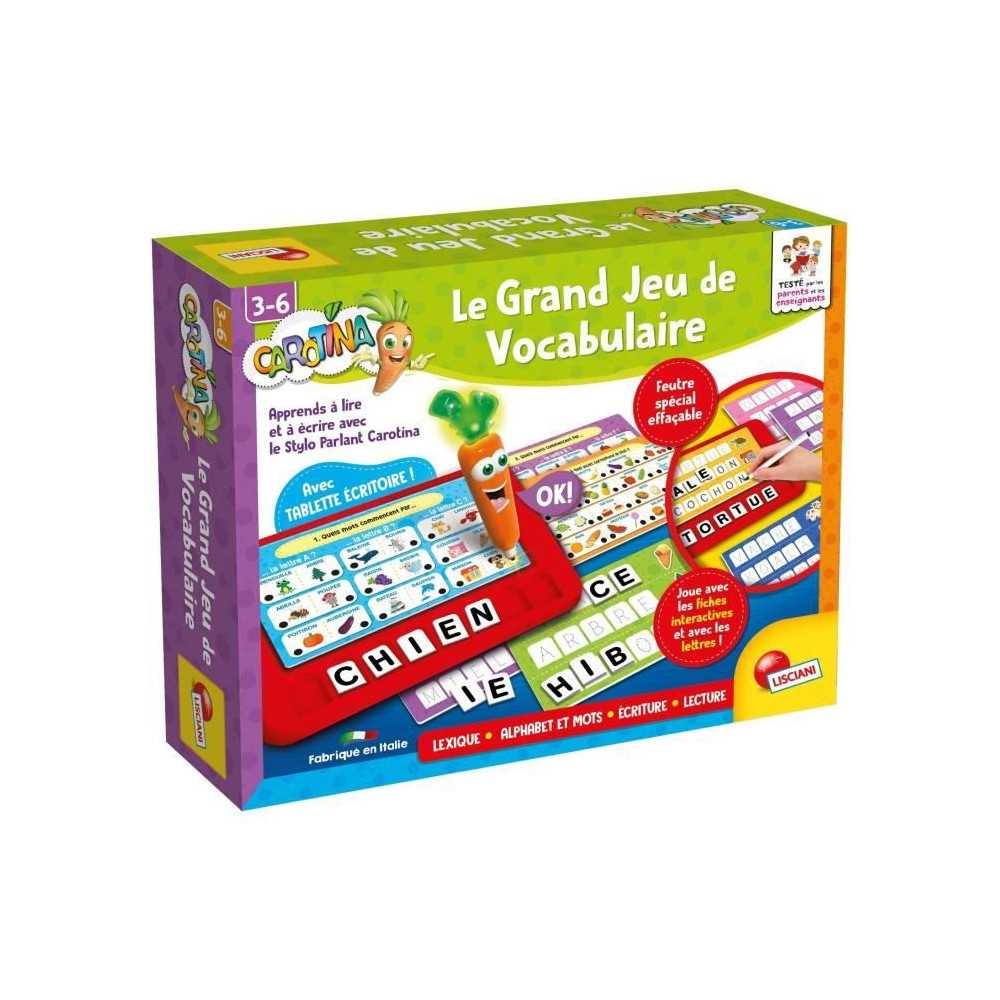 Jeu éducatif - LISCIANI - Carotina - Stylo parlant - Grand jeu vocabu