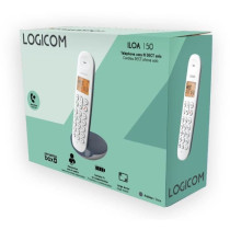 Cordless landline telephone - LOGICOM - DECT ILOA 150 SOLO - Slate - W