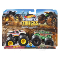 Hot Wheels - Set of 2 Monster Truck Double Demolition vehicles - Small