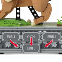 MEGA-Pokémon-Eevee in Motion-Building Box 1,381 pieces HTH71