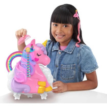Polly Pocket - Rainbow Unicorn Hair Salon Set - Hairdressing Head - 4