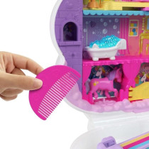 Polly Pocket - Rainbow Unicorn Hair Salon Set - Hairdressing Head - 4