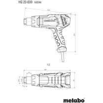 Hot air gun - METABO - HG 20-600
