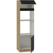 MODENA - Colonne four micro-ondes - 2 portes - 60 cm - Chene artisan /