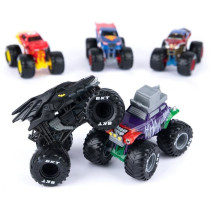PACK OF 5 DIE-CAST VEHICLES 1:64 DC COMICS Monster Jam