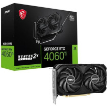 MSI - NVIDIA - Graphics card - RTX 4060 Ti Ventus 2x Black OC - 8GB