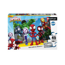 Spidey and friends puzzle 45 pieces - Cartoons and comics - NATHAN - F