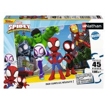 Spidey and friends puzzle 45 pieces - Cartoons and comics - NATHAN - F