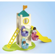 PLAYMOBIL Junior 71703 Playground with giant slide Includes five figur