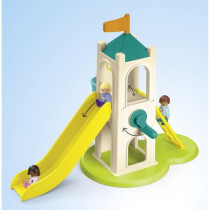 PLAYMOBIL Junior 71703 Playground with giant slide Includes five figur