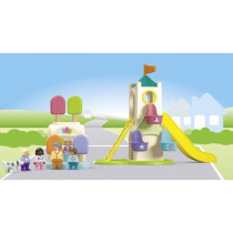 PLAYMOBIL Junior 71703 Playground with giant slide Includes five figur