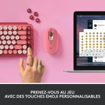 Logitech POP Keys Mechanical Wireless Keyboard with Customizable Emoji