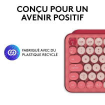 Logitech POP Keys Mechanical Wireless Keyboard with Customizable Emoji