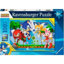 Puzzle 100 pieces XXL Sonic, Knuckles, Sonic, Tails and Amy / Sonic, F