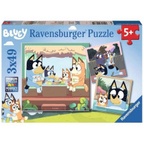 3x49 piece puzzle The adventures of Bluey! - 5 year olds - 3 posters i