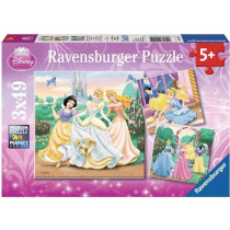 DISNEY PRINCESSES Puzzle 3 x 49 pcs - Disney