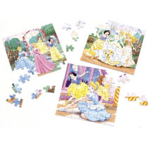 DISNEY PRINCESSES Puzzle 3 x 49 pcs - Disney