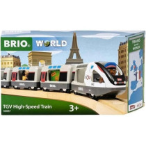BRIO World - TGV INOUI SNCF 37 cm - Wooden Train Circuit Toys - Ages 3