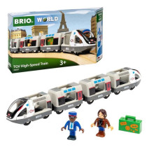 BRIO World - TGV INOUI SNCF 37 cm - Wooden Train Circuit Toys - Ages 3