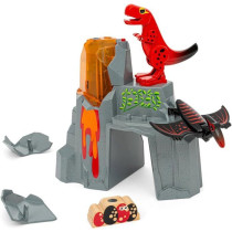 Brio Erupting Volcano Dinosaur - Wooden Train Set Accessory - Battery-