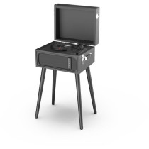 RYGHT ALTO Vinyl Turntable on Feet - Black - Integrated Bluetooth Spea