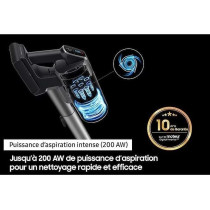 SAMSUNG Jet 75E Turbo VS20B75B1R4 - Broom vacuum cleaner - 200 AW powe
