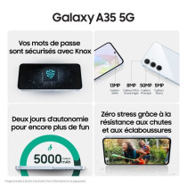 Samsung Galaxy A35 Smartphone 128 GB 5G Lilac