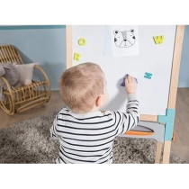 Smoby - Double-sided wooden board - Chalk and magnetic whiteboard - Fo