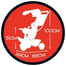 mickey tricycle baby ride plus