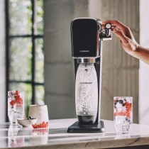 Sodastream soda machine - + sparkling water machine black art pack dis