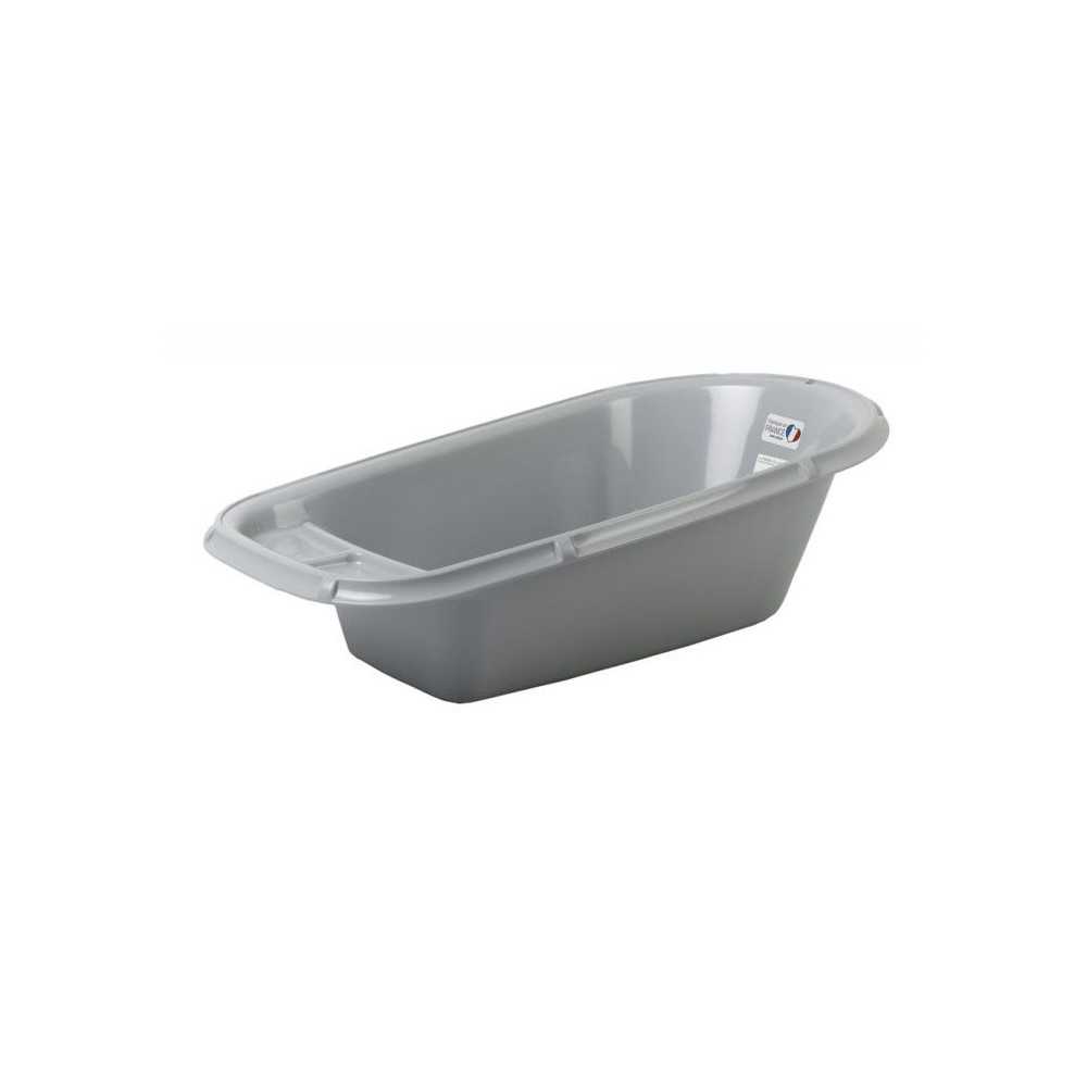 Baignoire bébé - THERMOBABY - Luxe Gris Charme - Taille adaptée - S