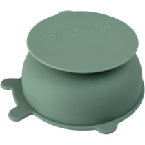 Suction cup bowl - THERMOBABY - Silicone - Cactus Green - Non-slip and