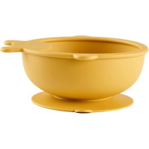 Suction Cup Bowl - THERMOBABY - Silicone - Honey Yellow, non-slip and